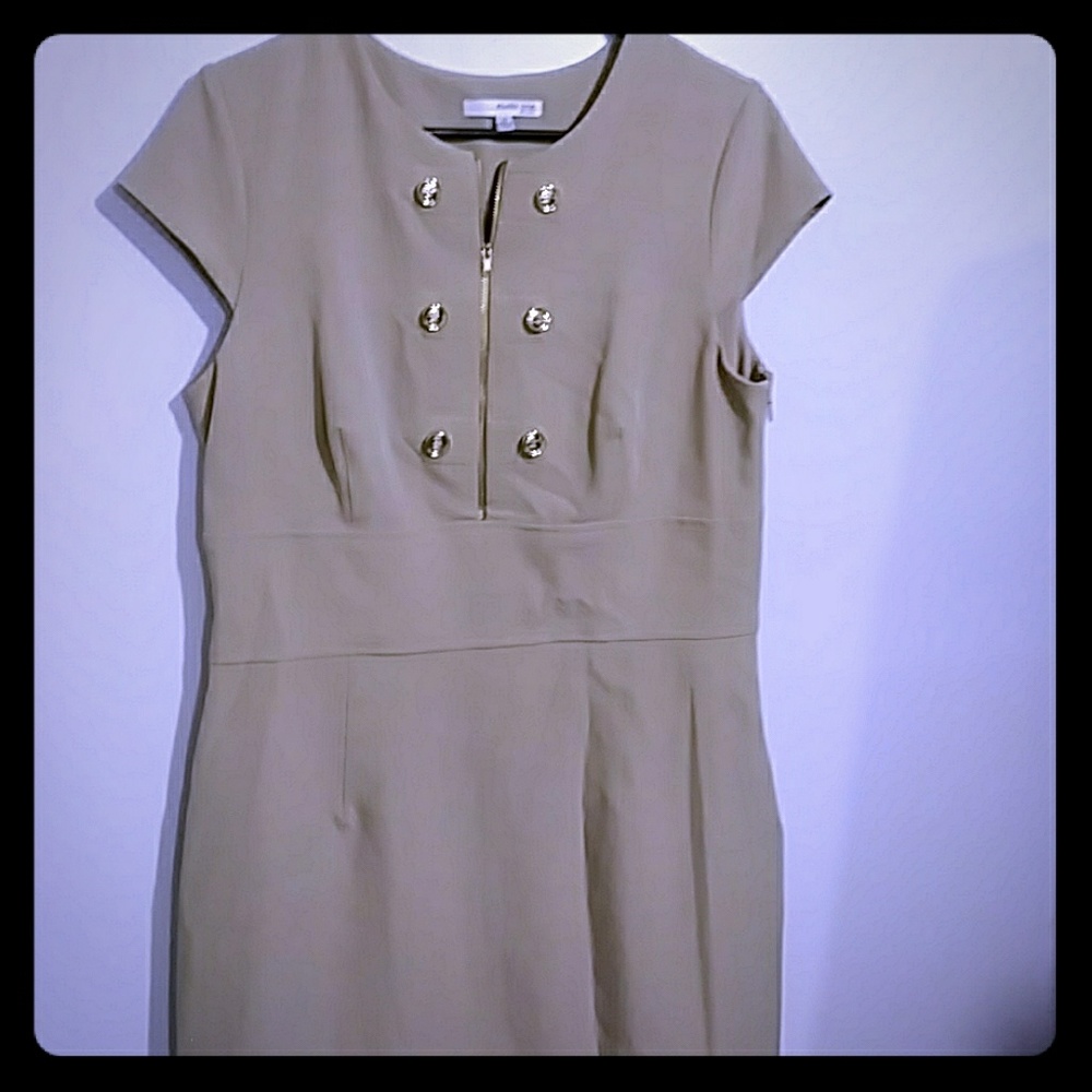 Chic military style dress